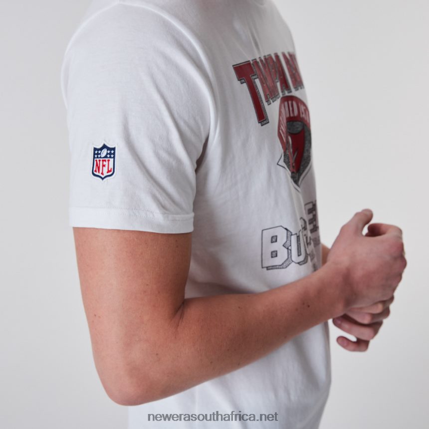 Tampa Bay Buccaneers NFL Team Logo White T-Shirt New Era TRBRBN3001