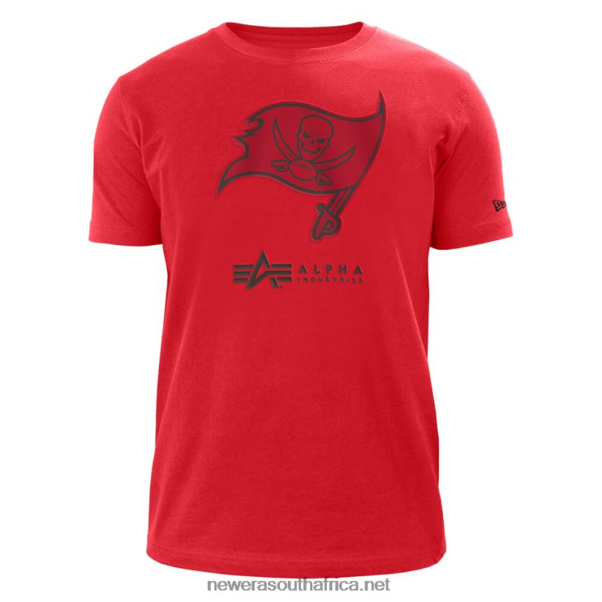 Tampa Bay Buccaneers x Alpha Industries Red T-Shirt New Era TRBRBN3031