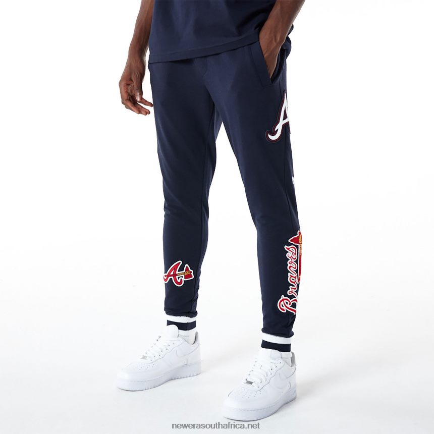Atlanta Braves MLB Logo Select Navy Joggers New Era TRBRBN2602
