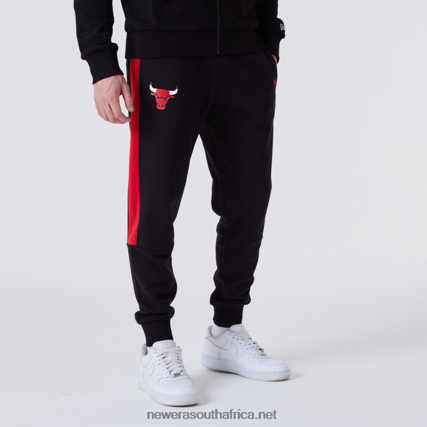 Chicago Bulls NBA Panel Black Joggers New Era TRBRBN2598