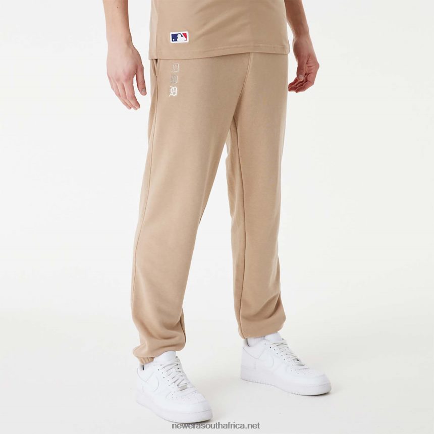 Detroit Tigers MLB Stacked Logo Brown Joggers New Era TRBRBN2585