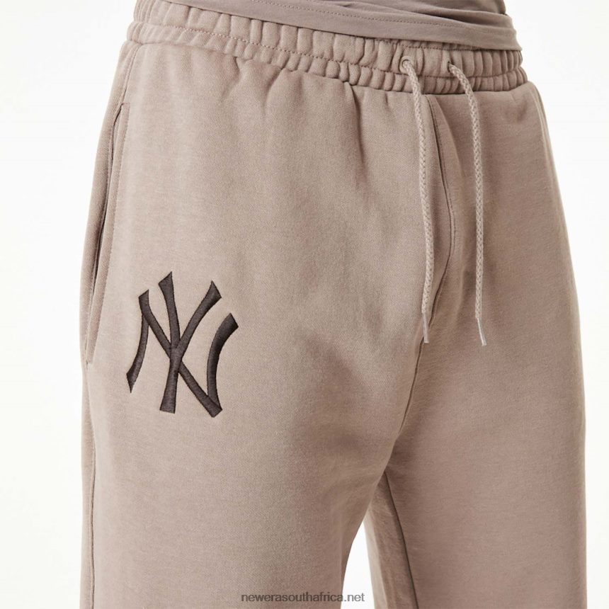 New York Yankees MLB Embroidered Logo Ash Brown Joggers New Era TRBRBN2622