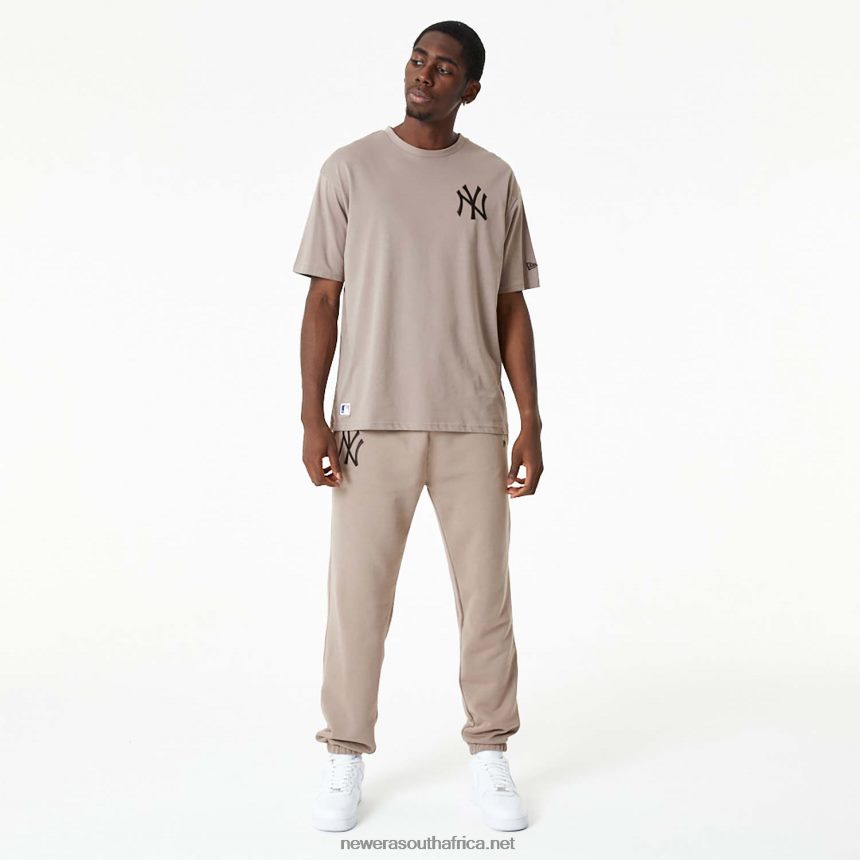 New York Yankees MLB Embroidered Logo Ash Brown Joggers New Era TRBRBN2622
