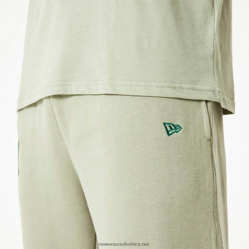 New York Yankees MLB Embroidered Logo Washed Khaki Joggers New Era TRBRBN2624