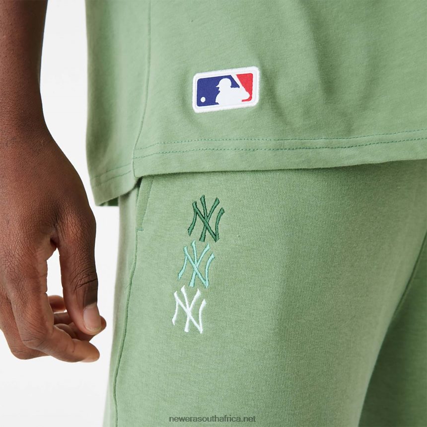 New York Yankees MLB Stacked Logo Green Joggers New Era TRBRBN2587