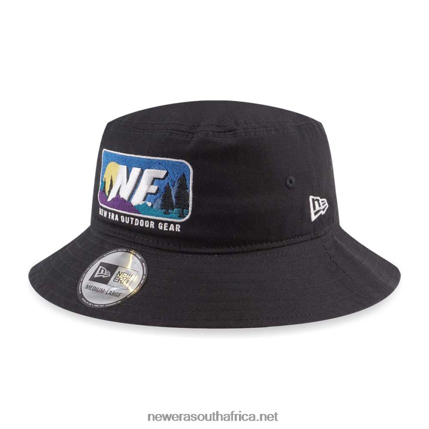 Adventure Light Mountain Black Bucket Hat New Era TRBRBN2293