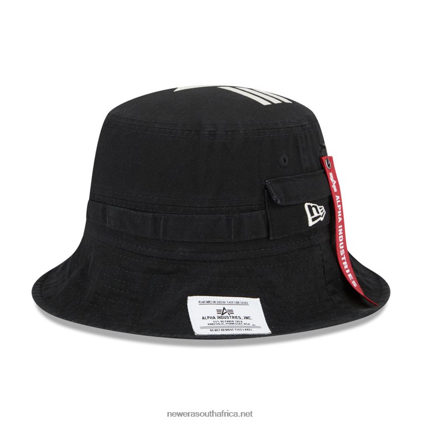 Alpha Industries Black Bucket Hat New Era TRBRBN2281