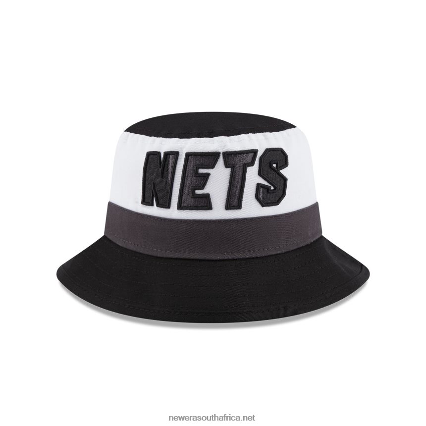 Brooklyn Nets NBA Back Half Black Bucket Hat New Era TRBRBN2322