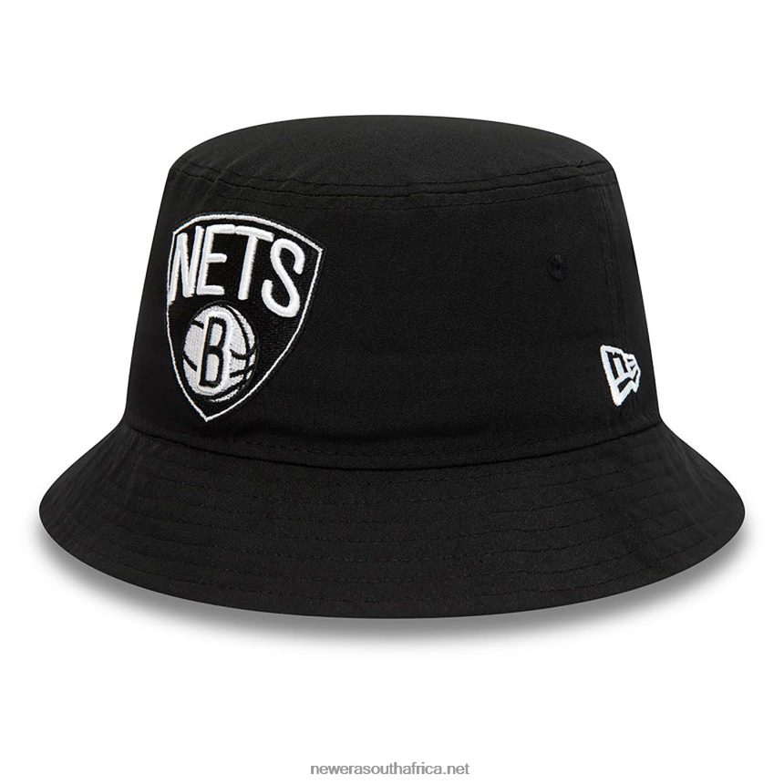 Brooklyn Nets Print Infill Black Bucket Hat New Era TRBRBN2314