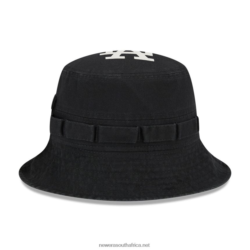 LA Dodgers Alpha Industries X MLB Black Bucket Hat New Era TRBRBN2278