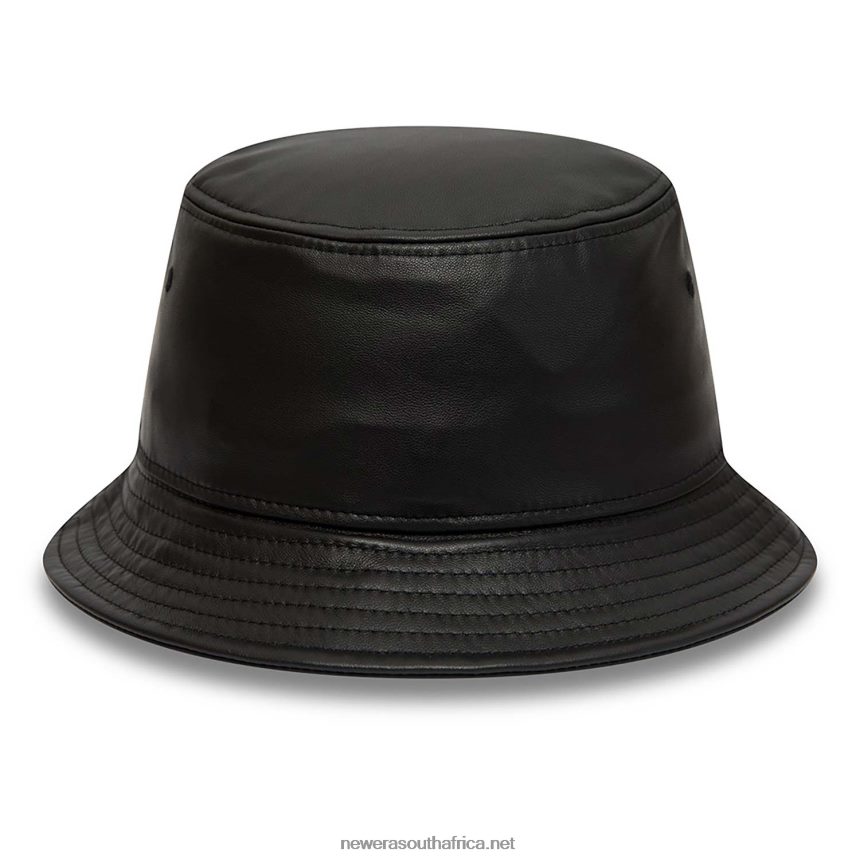 New York Yankees MLB Leather Black Bucket Hat New Era TRBRBN2320