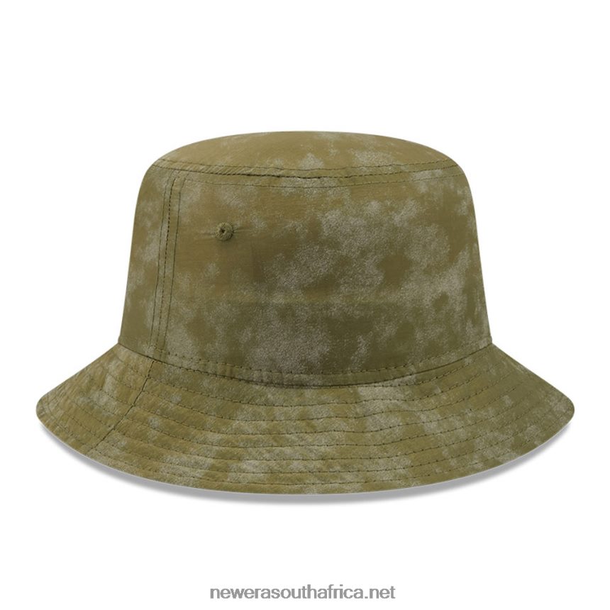 New York Yankees Texture Tie Dye Khaki Bucket Hat New Era TRBRBN2299