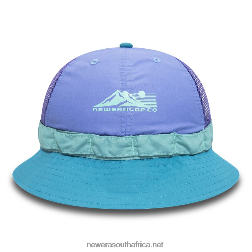 Nylon Colour Block Purple Explorer Bucket Hat New Era TRBRBN2311