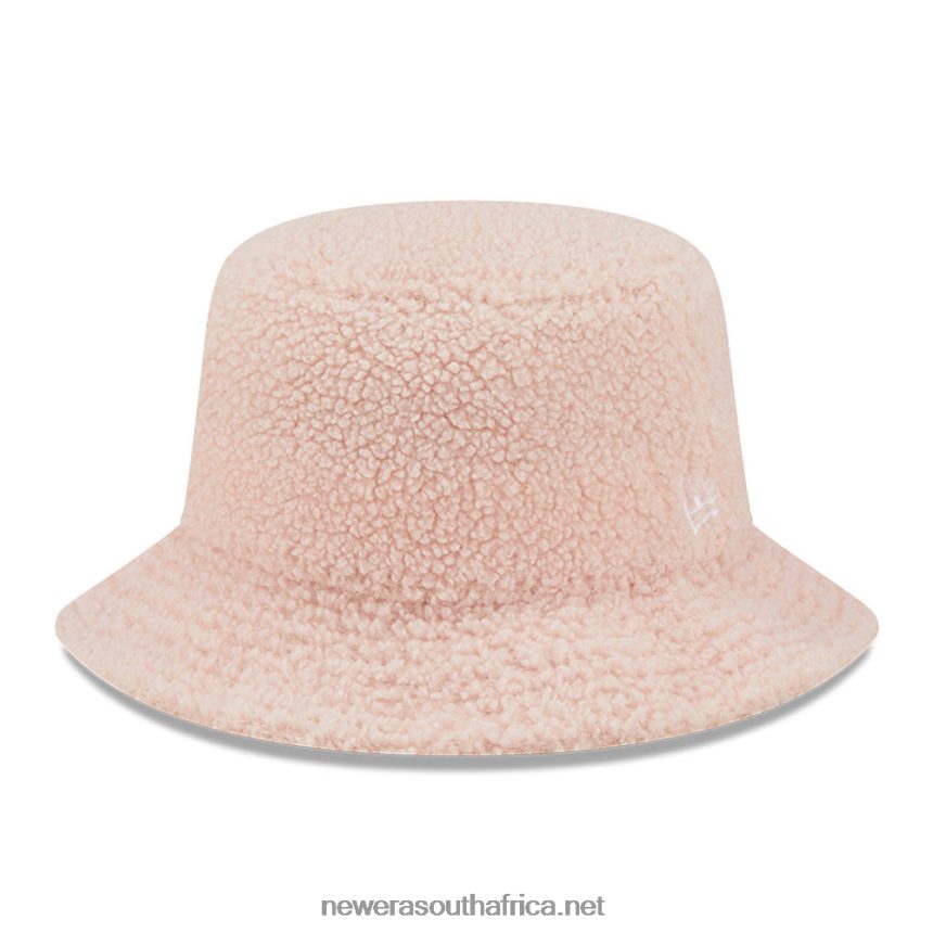 Womens Pastel Pink Borg Bucket Hat New Era TRBRBN2285