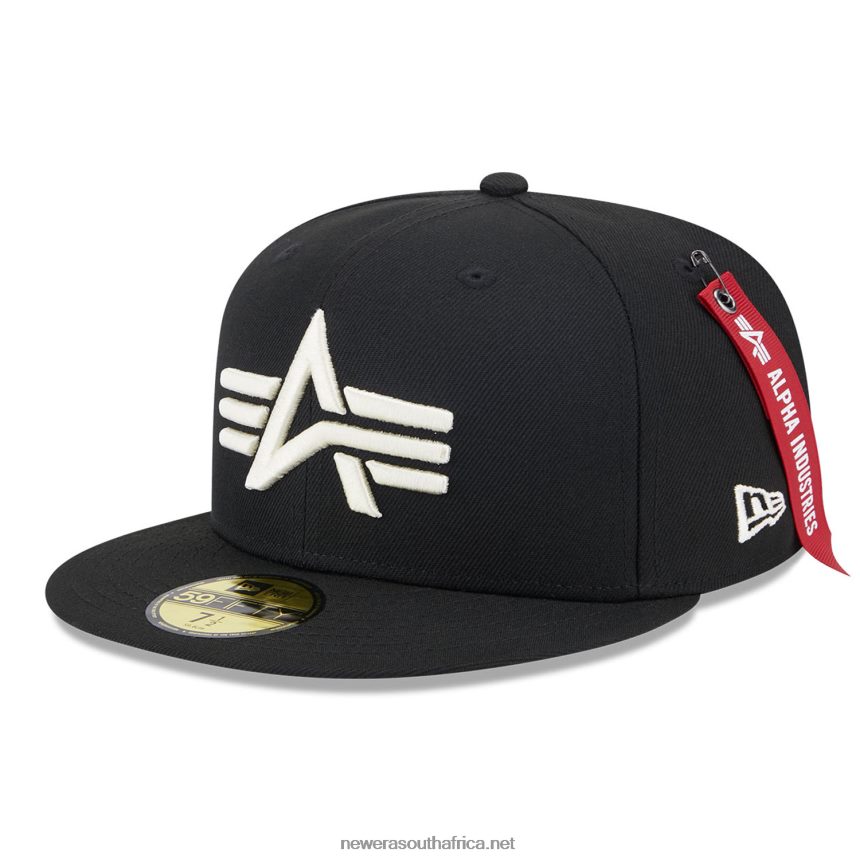 Alpha Industries Black 59FIFTY Fitted Cap New Era TRBRBN796