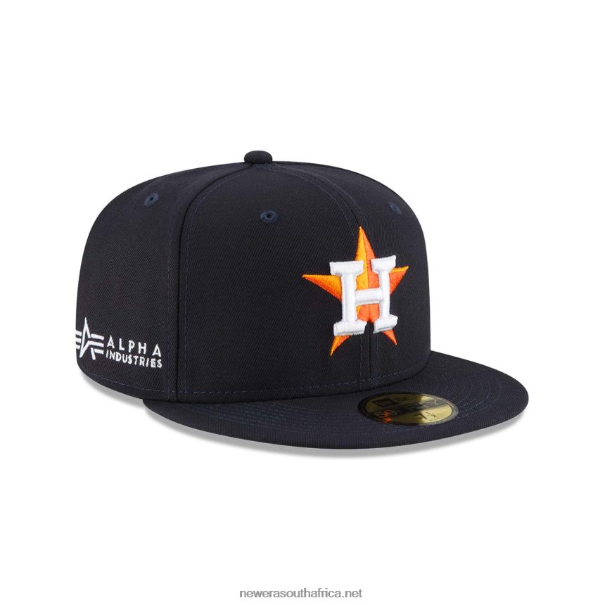 Alpha Industries Houston Astros Navy 59FIFTY Fitted Cap New Era TRBRBN1183