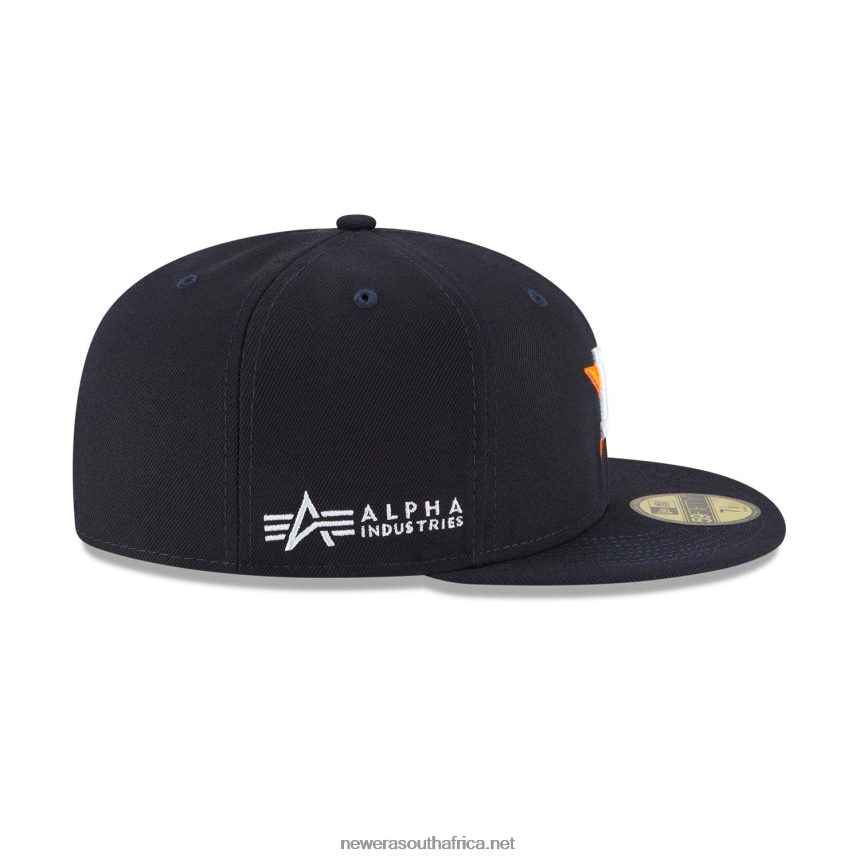 Alpha Industries Houston Astros Navy 59FIFTY Fitted Cap New Era TRBRBN1183