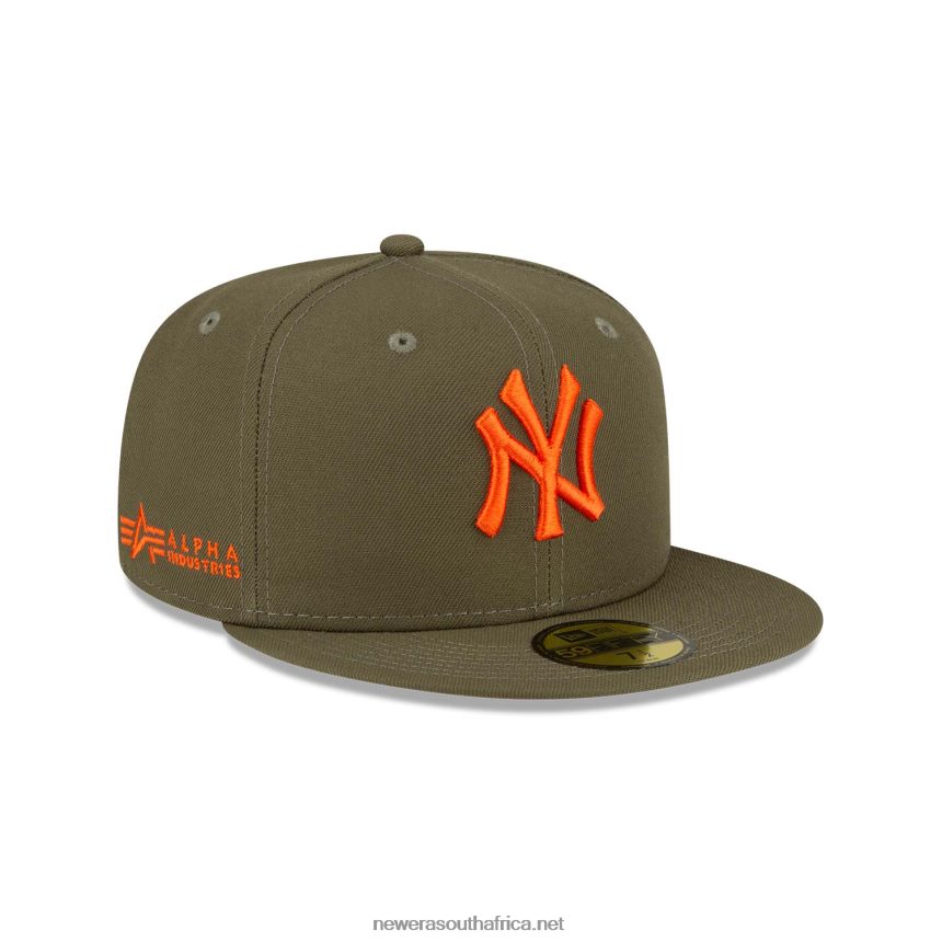 Alpha Industries New York Yankees Medium Green 59FIFTY Fitted Cap New Era TRBRBN1302