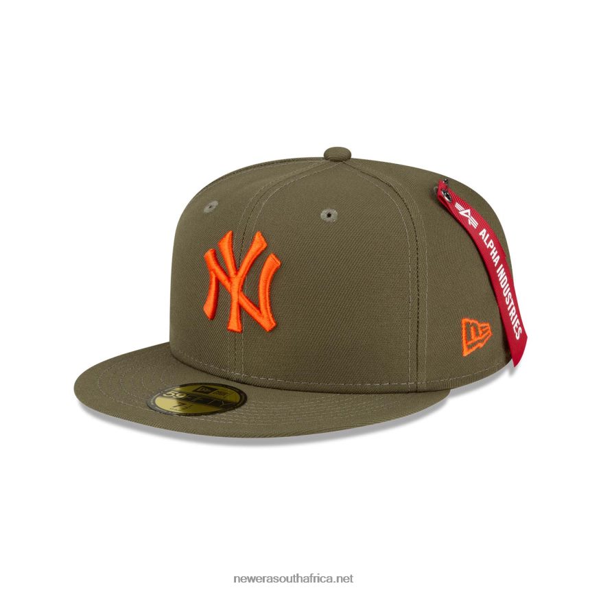 Alpha Industries New York Yankees Medium Green 59FIFTY Fitted Cap New Era TRBRBN1302