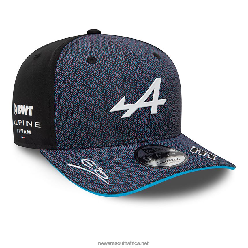 Alpine Driver Esteban Ocon Black 9FIFTY Snapback Cap New Era TRBRBN1949