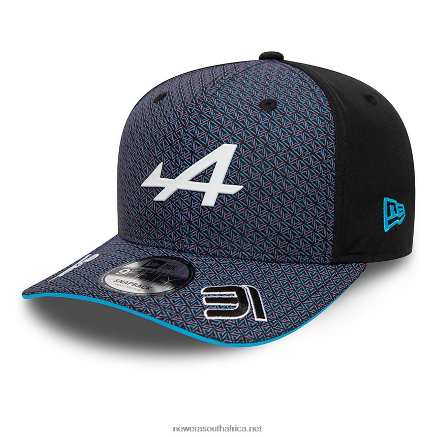 Alpine Driver Esteban Ocon Black 9FIFTY Snapback Cap New Era TRBRBN1949