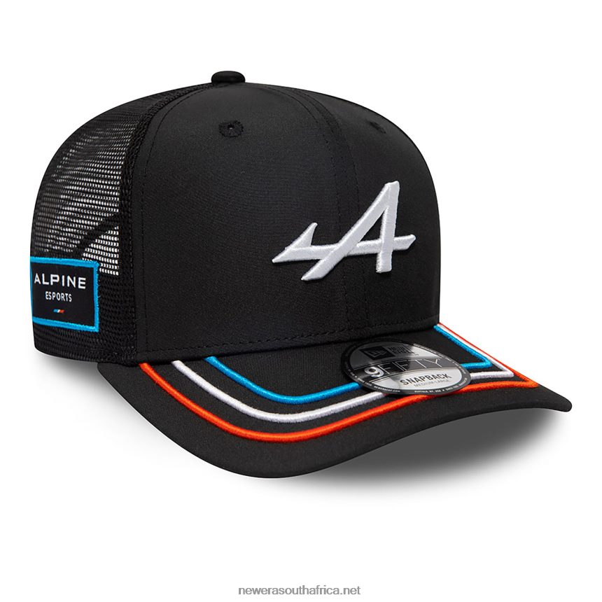 Alpine E Sports Black 9FIFTY Snapback Cap New Era TRBRBN1935