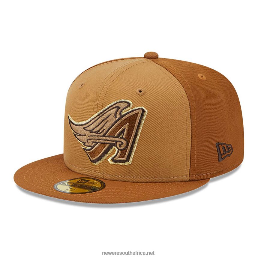 Anaheim Angels Tri Tone Brown 59FIFTY Fitted Cap New Era TRBRBN321