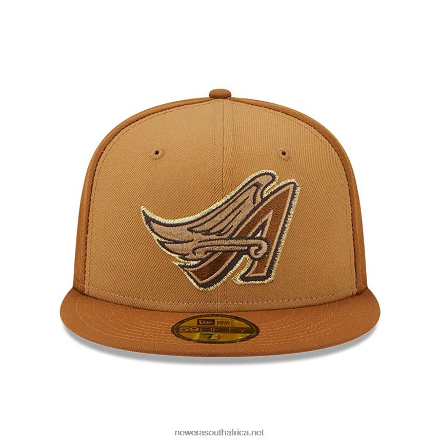 Anaheim Angels Tri Tone Brown 59FIFTY Fitted Cap New Era TRBRBN321