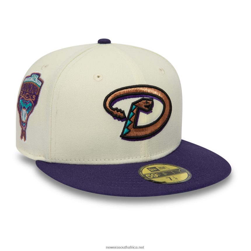 Arizona Diamondbacks Chrome and Purple 59FIFTY Fitted Cap New Era TRBRBN251