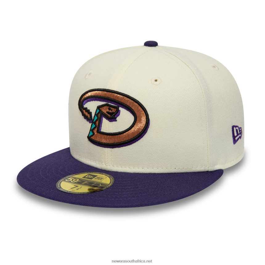 Arizona Diamondbacks Chrome and Purple 59FIFTY Fitted Cap New Era TRBRBN251