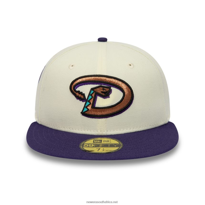 Arizona Diamondbacks Chrome and Purple 59FIFTY Fitted Cap New Era TRBRBN251