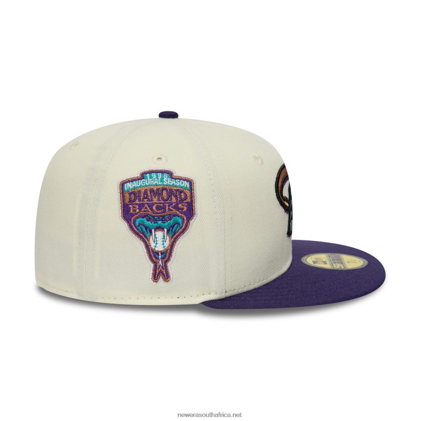 Arizona Diamondbacks Chrome and Purple 59FIFTY Fitted Cap New Era TRBRBN251