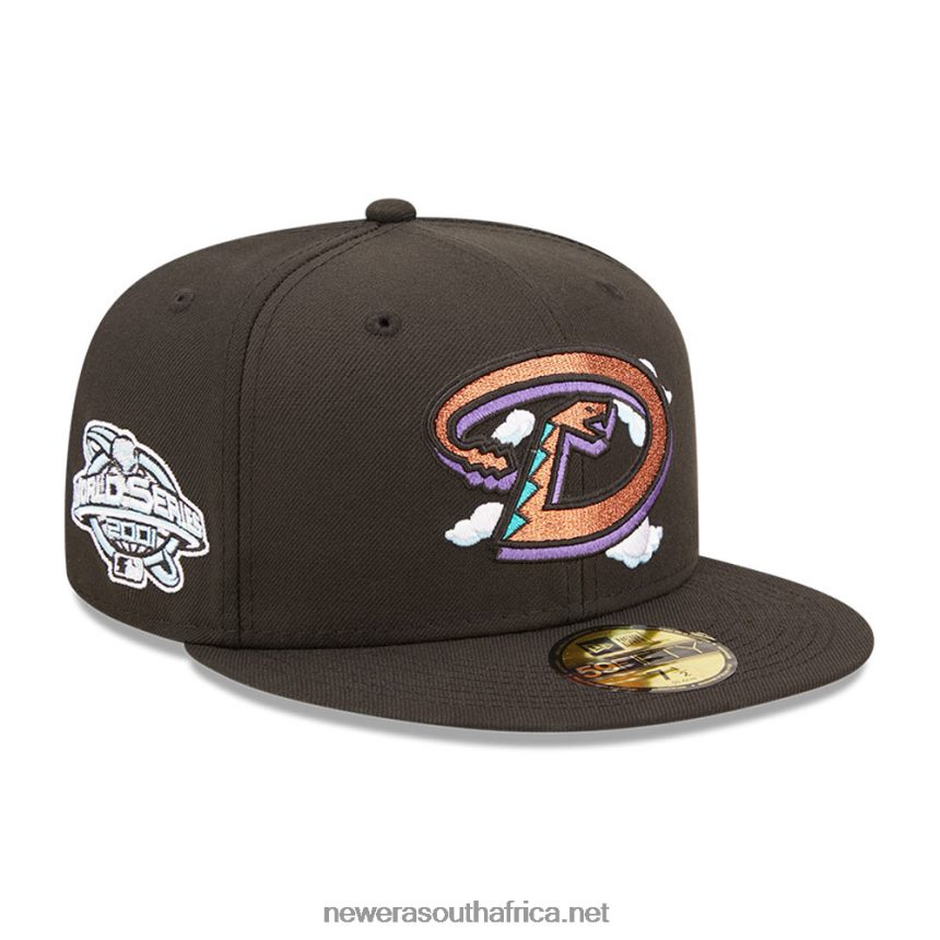 Arizona Diamondbacks Comic Cloud Black 59FIFTY Fitted Cap New Era TRBRBN54