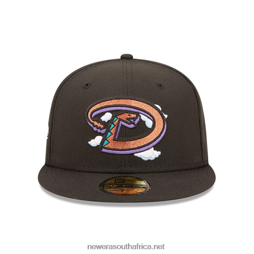 Arizona Diamondbacks Comic Cloud Black 59FIFTY Fitted Cap New Era TRBRBN54