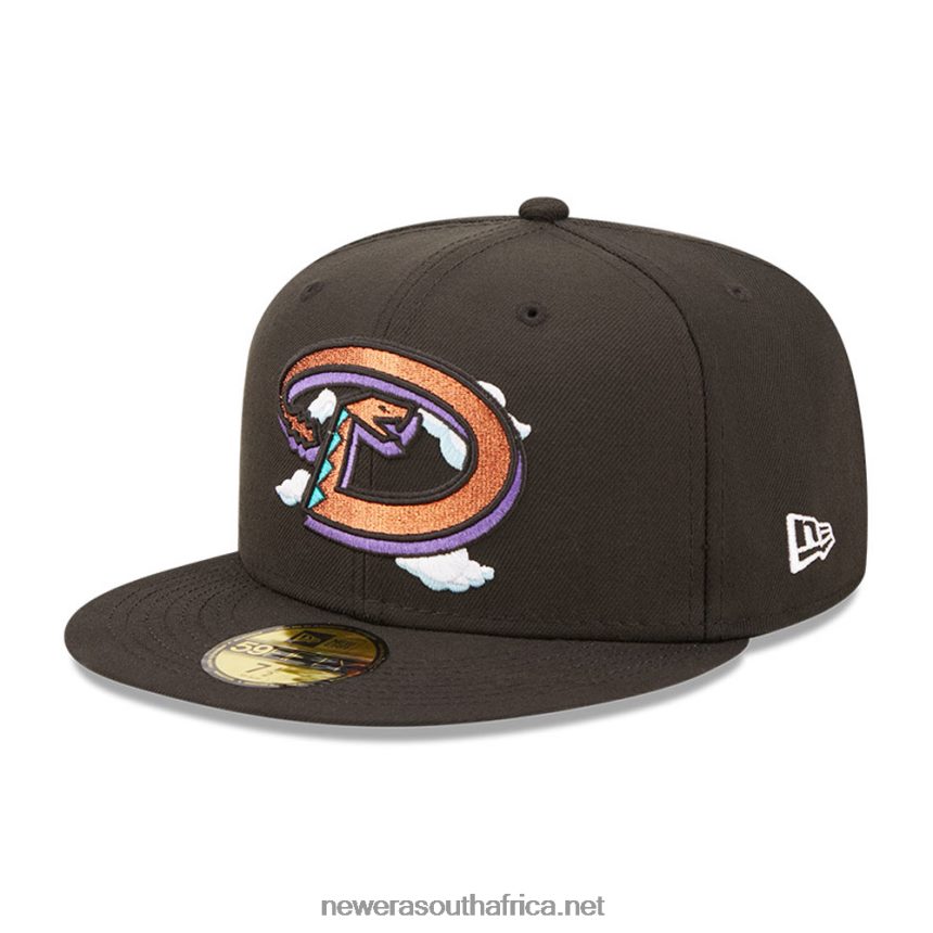 Arizona Diamondbacks Comic Cloud Black 59FIFTY Fitted Cap New Era TRBRBN54