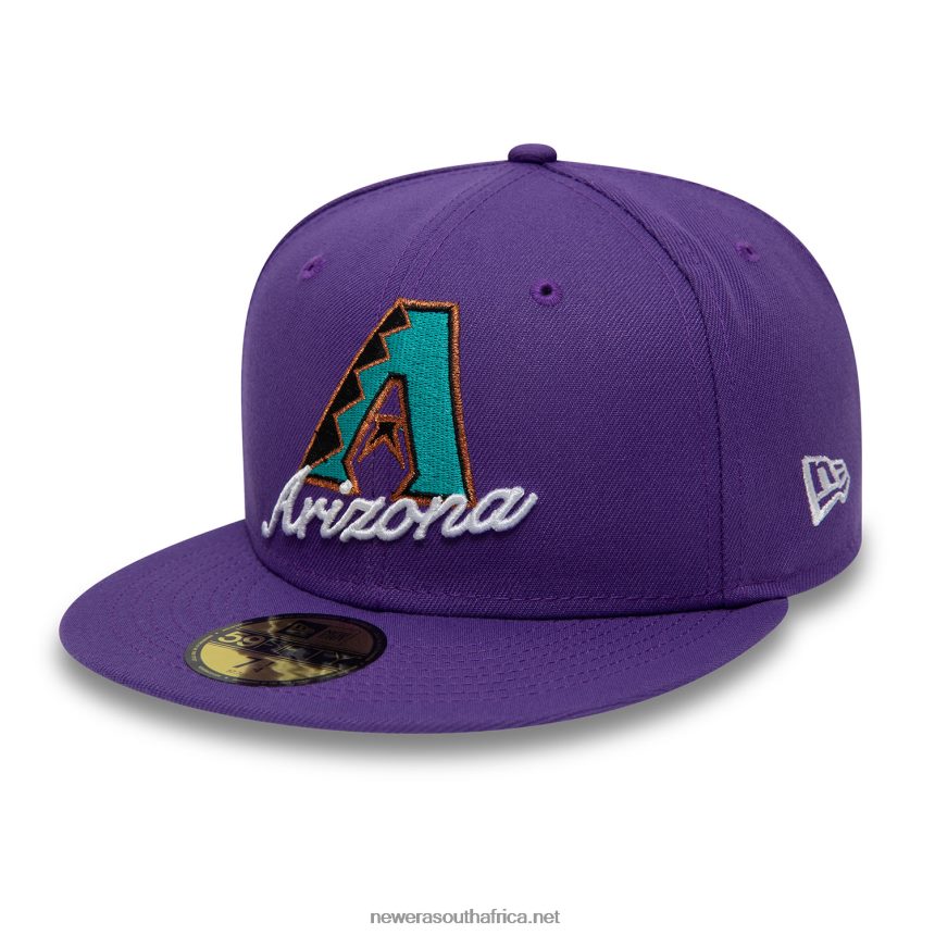 Arizona Diamondbacks Dual Logo Purple 59FIFTY Fitted Cap New Era TRBRBN629