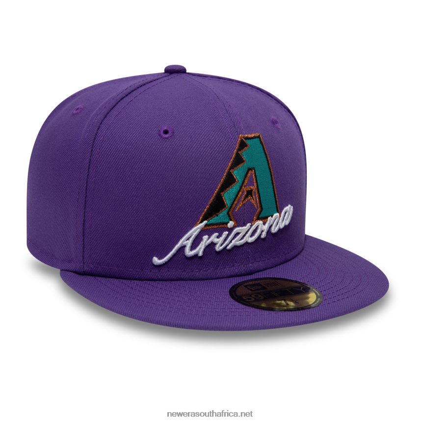 Arizona Diamondbacks Dual Logo Purple 59FIFTY Fitted Cap New Era TRBRBN629