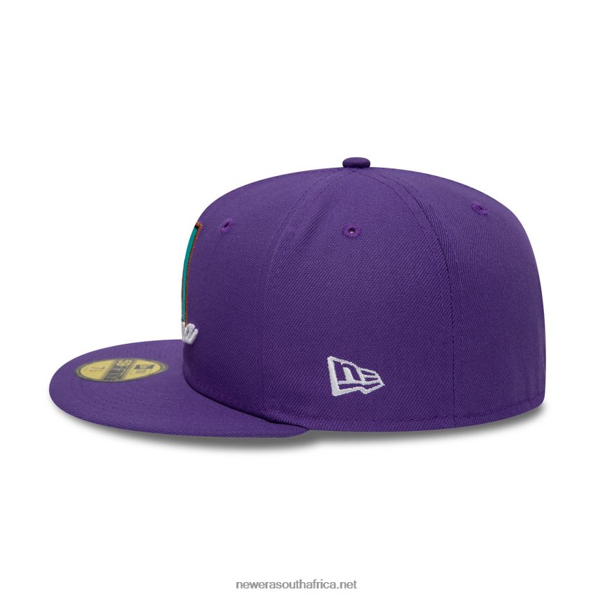 Arizona Diamondbacks Dual Logo Purple 59FIFTY Fitted Cap New Era TRBRBN629