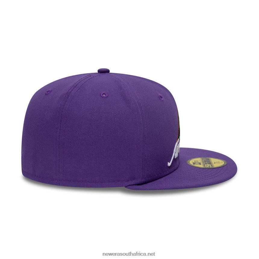 Arizona Diamondbacks Dual Logo Purple 59FIFTY Fitted Cap New Era TRBRBN629
