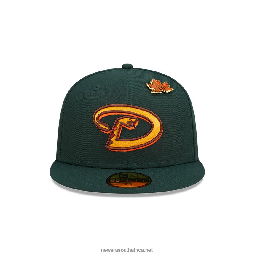 Arizona Diamondbacks Leafy Dark Green 59FIFTY Fitted Cap New Era TRBRBN412