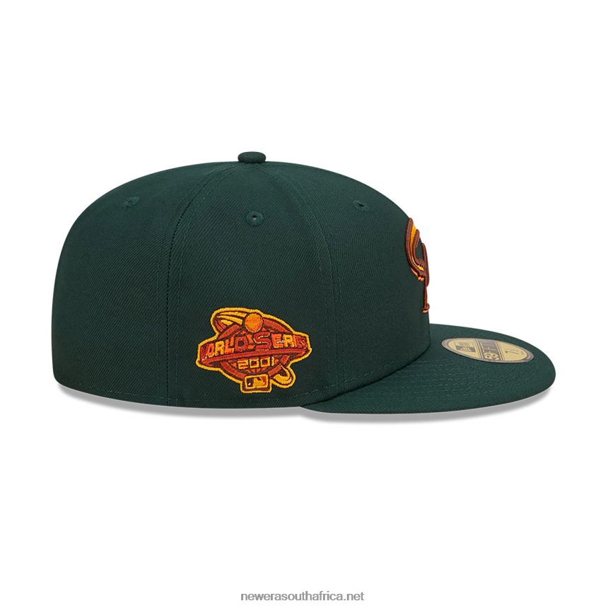 Arizona Diamondbacks Leafy Dark Green 59FIFTY Fitted Cap New Era TRBRBN412
