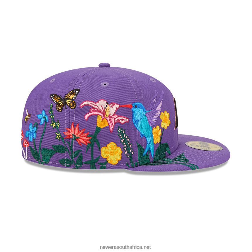 Arizona Diamondbacks MLB Blooming Purple 59FIFTY Fitted Cap New Era TRBRBN32