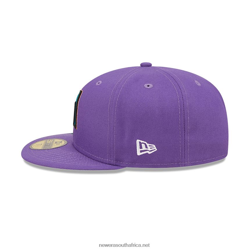 Arizona Diamondbacks MLB Blooming Purple 59FIFTY Fitted Cap New Era TRBRBN32