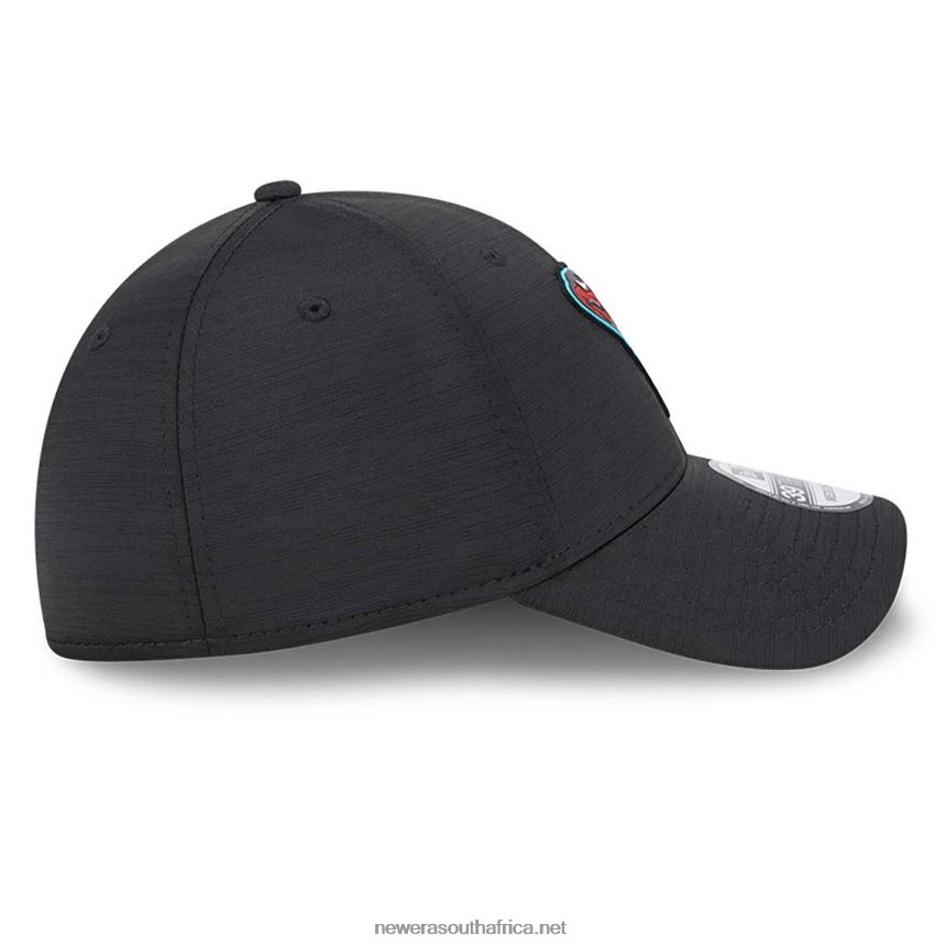 Arizona Diamondbacks MLB Clubhouse Black 39THIRTY Stretch Fit Cap New Era TRBRBN2171