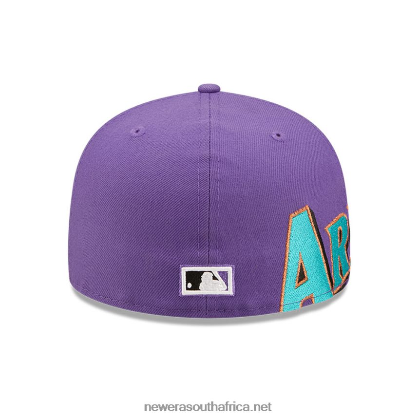 Arizona Diamondbacks MLB Side Split Purple 59FIFTY Fitted Cap New Era TRBRBN605