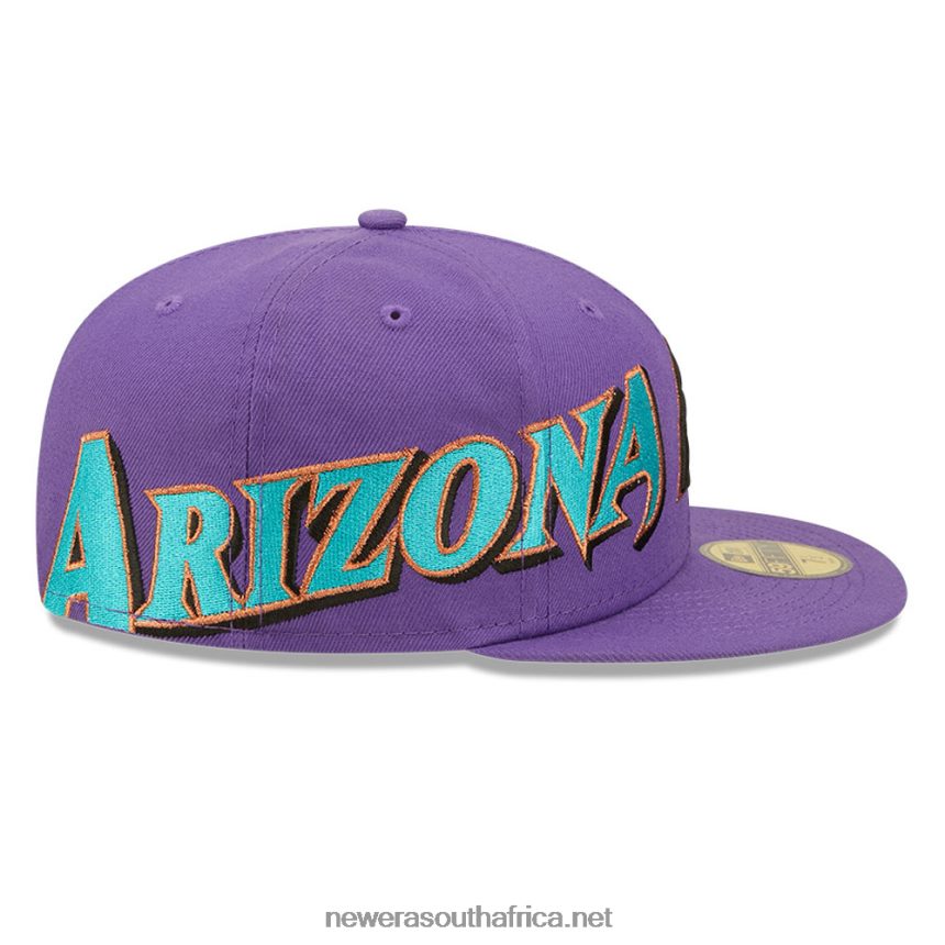 Arizona Diamondbacks MLB Side Split Purple 59FIFTY Fitted Cap New Era TRBRBN605