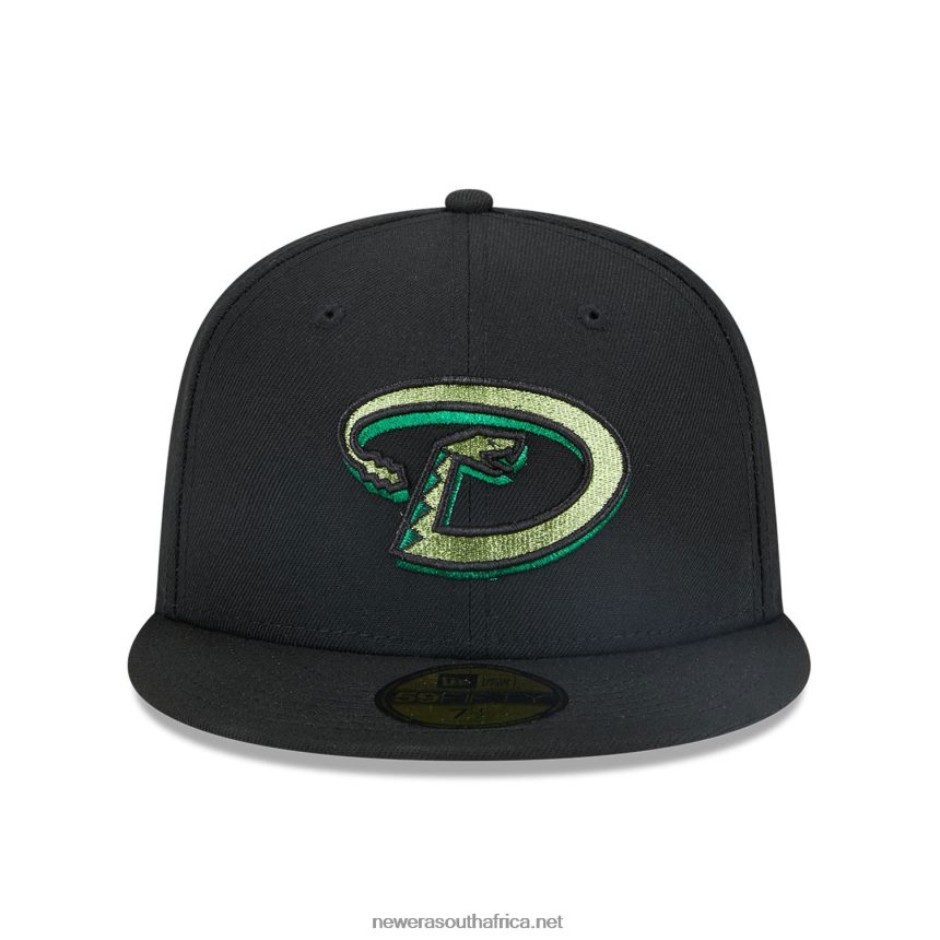 Arizona Diamondbacks Metallic Pop Black 59FIFTY Fitted Cap New Era TRBRBN66