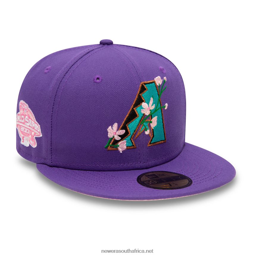Arizona Diamondbacks Side Patch Bloom Purple 59FIFTY Fitted Cap New Era TRBRBN1315