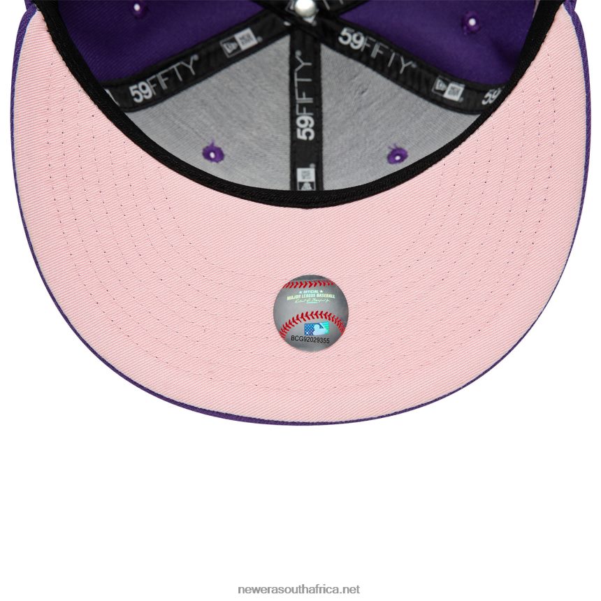 Arizona Diamondbacks Side Patch Bloom Purple 59FIFTY Fitted Cap New Era TRBRBN1315