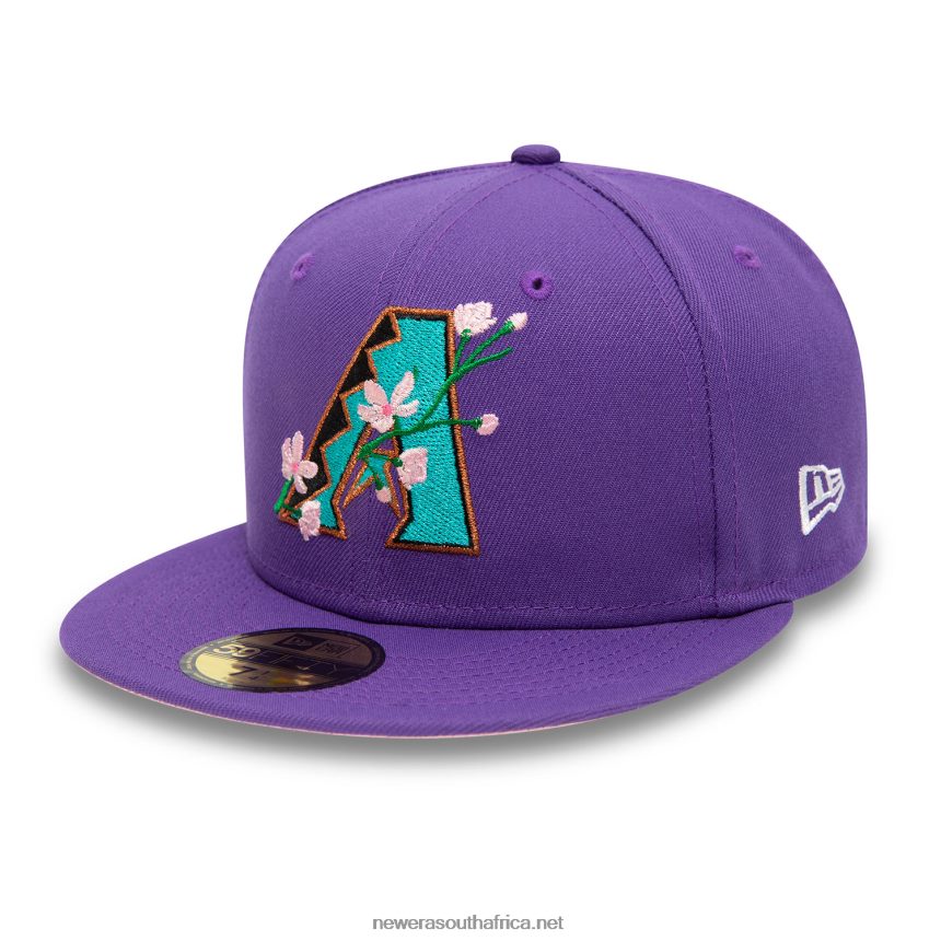 Arizona Diamondbacks Side Patch Bloom Purple 59FIFTY Fitted Cap New Era TRBRBN1315
